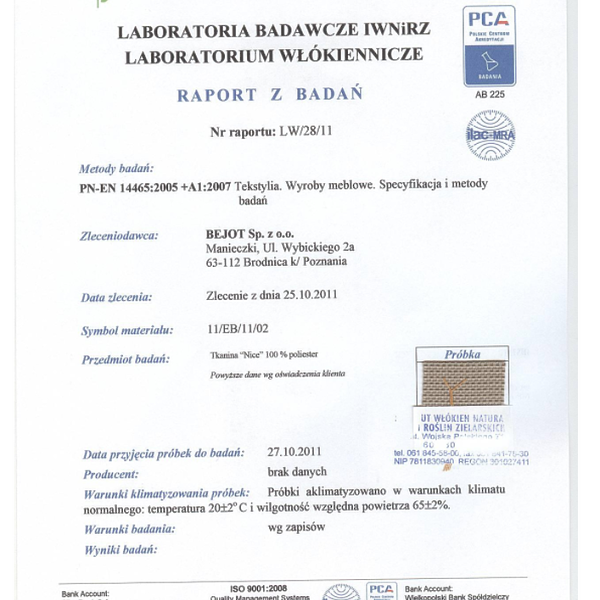 nice - scieralnosc PN-EN14465